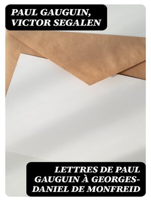 cover image of Lettres de Paul Gauguin à Georges-Daniel de Monfreid